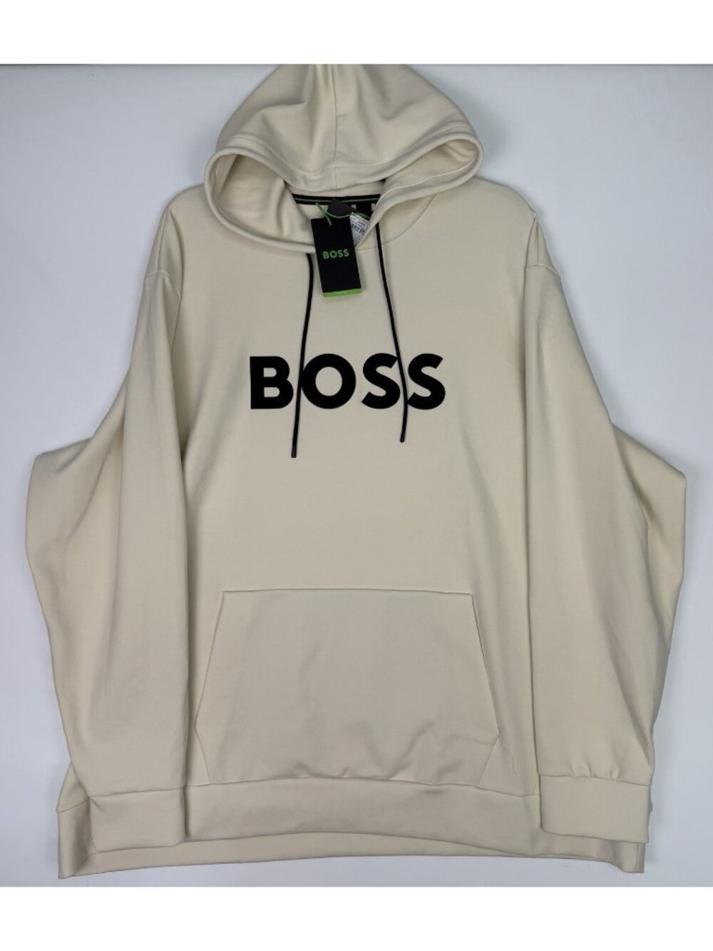 BOSS Hugo Boss Men's BT-Soody Zone Hoodie Off-White Cream Big & Tall 4XL NEW